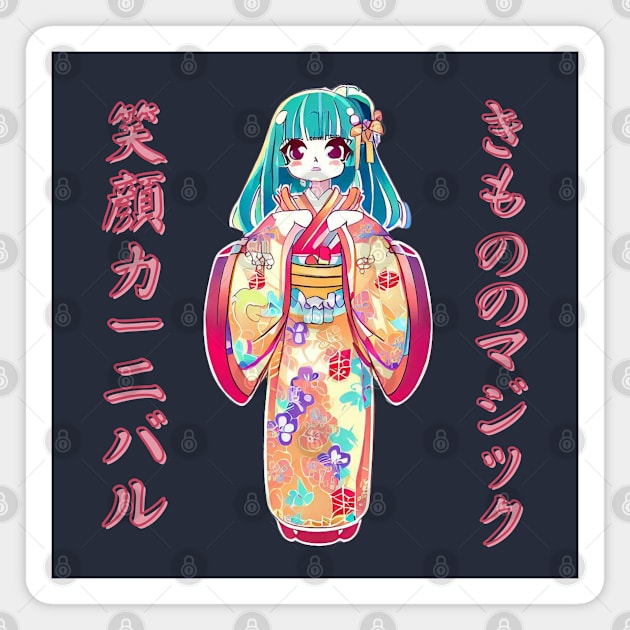 Kimono style girl Magnet by Japanese Fever